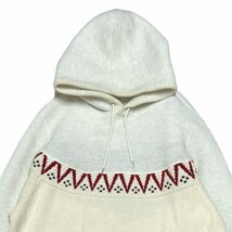 sacai サカイ　18AW Docking Nordic Pullober Hoodie ホワイト サイズ:4_画像3