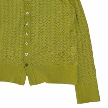 Allege アレッジ　Openwork Cardigan L.グリーン サイズ:1_画像5