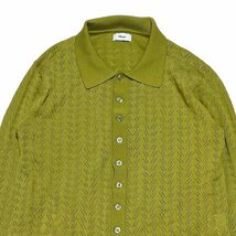 Allege アレッジ　Openwork Cardigan L.グリーン サイズ:1_画像3