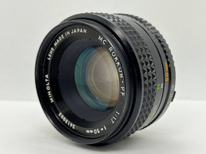 ★実用品★ ミノルタ MINOLTA MC ROKKOR-PF 50mm F1.7 ★単焦点 マニュアルレンズ★ #0216-0.5a