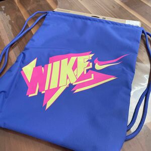 NIKE ナイキドローコードバック　ナップサック☆体操着入れ☆入学！習い事バック　12L★