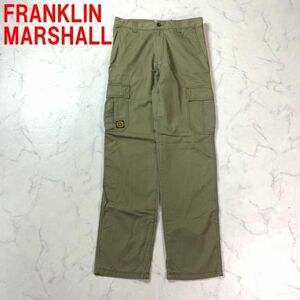 A1729 フランクリンアンドマーシャル カーゴパンツ 綿 オリーブFRANKLIN&MARSHALL　コットン チノパン 緑系 モスグリーン カーキ 30