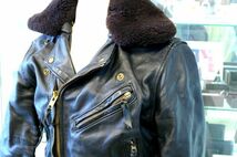 ○中古 ラングリッツレザーズ Langlitz Leathers コロンビア ライダース ジャケット メンズ36 ブラック アウター 革ジャン J0071_画像3