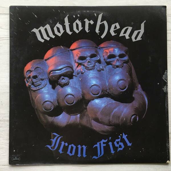 PROMO MOTORHEAD IRON FIST US盤　プロモ写真、3Pバイオグラフィー