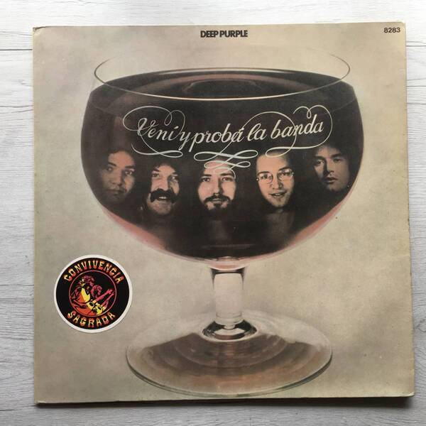 DEEP PURPLE COME TASTE THE BAND アルゼンチン盤 CONVIVENCIA SAGRADA ステッカー
