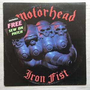 PROMO AUSTRALIA MOTORHEAD IRON FIST フライヤー　パッチ　ステッカー オーストラリア盤