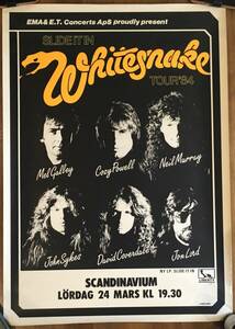 WHITESNAKE SLIDE IT IN ポスター　ドイツ製　90㎝×64㎝