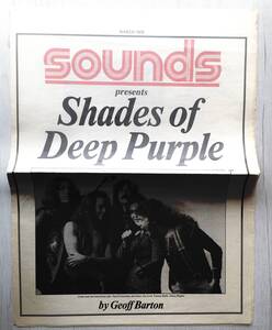 SOUNDS DEEP PURPLE SHADES OF DEEP PURPLE BY GEOFF BARTON UK製　1976　8ページ