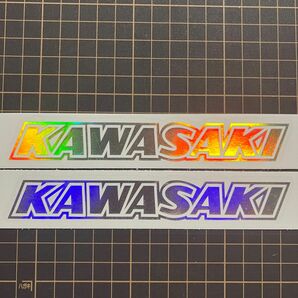 Kawasaki カワサキ　カッティングステッカー　ホログラム　2枚セット