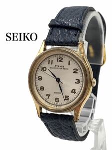 ●美品●超高級●SEIKO●セイコー●ブランド●ゴールド●腕時計●AVENUE●FOR THE NEW BEING●レザー●5S21-6A00●お洒落●GA003