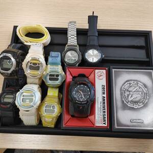 ♯3041【時計ジャンクおまとめ】G-SHOCK 20周年記念モデル G-600SP-1AJR　Baby‐G　EMPORIO ARMANI　citizen　Technos　他　時計　　