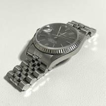 ROLEX DATEJUST ロレックス　デイトジャスト K18WG/SS グレー文字盤　ガラス　自動巻腕時計　 _画像4