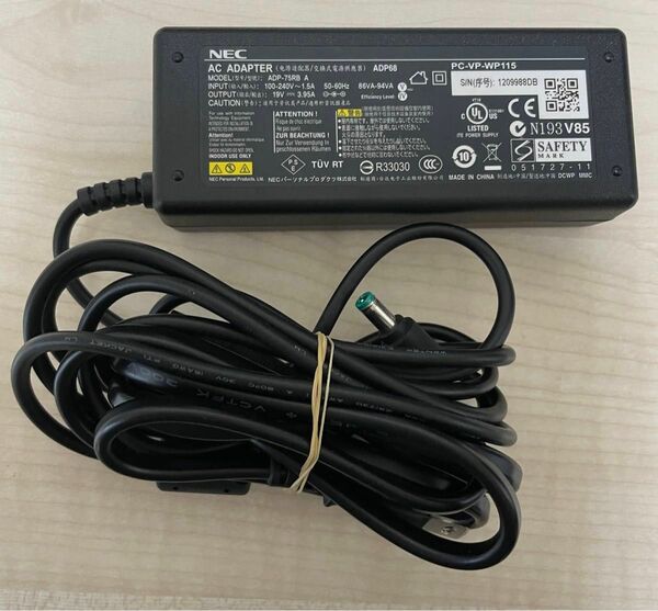 NEC19V3.95A 電源 PC-VP-WP115 ADP68 ADP-75RB A ACアダプタ