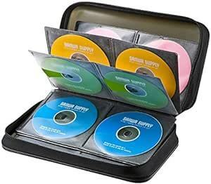 サンワサプライ メディアケース Blu-ray対応 セミハード BD/DVD/CD 96枚収納 ブラック FCD-WLBD96BK