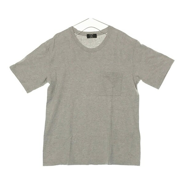 【17743】 CABANE de ZUCCa カバンドズッカ 半袖Tシャツ カットソー サイズM グレー シンプル カジュアル Uネック メンズ