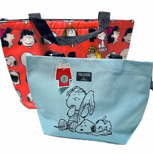 《新品》スヌーピー　保冷温トートバッグ＆ランチバッグ　2点セット（SNOOPY　エコバッグ　保温バッグ　保冷バッグ　お弁当バッグ