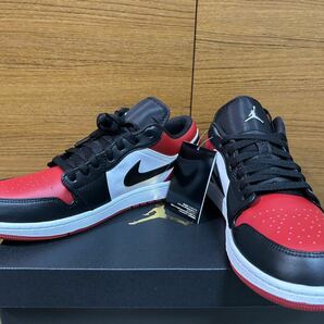 29cm US11 新品未使用 Nike Air Jordan 1 Low Bred Toe GYM RED 553558-612 ジョーダン ロー ブレッド トゥ ジムレッドの画像1