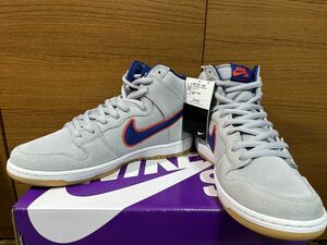 29cm US11【新品未使用・国内黒タグ付】Nike SB Dunk High Rush Blue and Team Orange New York Mets ダンク ハイ ニューヨークメッツ