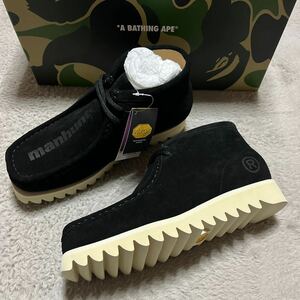 A BATHING APE BAPE KAWS MANHUNT VIBRAM ブーツ　スニーカー　29cm 黒　ブラック　スウェード　sk8 sta ベイプスタ　SHARK 