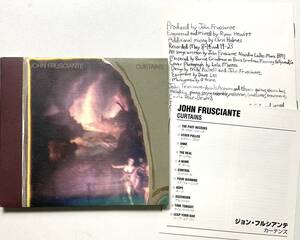 送料無料 JOHN FRUSCIANTE Curtains RED HOT CHILI PEPPERS JAPAN CD w/2BOOKLET 解説歌詞対訳付 LICCA*RECORDS 258 ジョン フルシアンテ