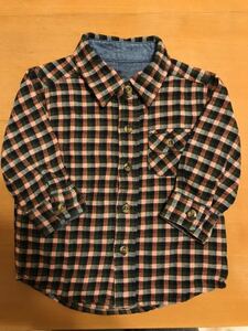 ◆　子ども服／ベビー服　OshKosh B'gosh｜オシュコシュ ビゴッシュ　男の子用長袖ネルシャツ 　80サイズ　◆