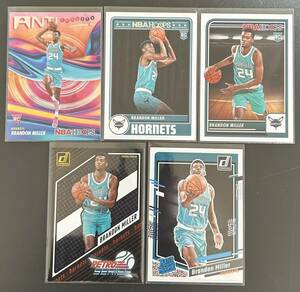 Brandon Miller Hornets RC NBA 2023-24 Hoops #272 #284 Anti Gravity / Donruss #226 Retro Series Gold Press Proof #3 5枚 Basketball