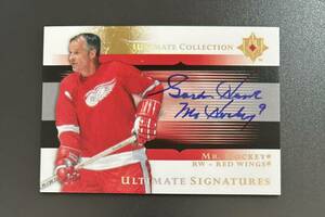 2005-06 Ultimate Collection NHL Gordie Howe Red Wings Auto US-GH Mr.Hockey Ultimate Signatures Hockey 直書きサイン