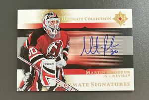 2005-06 Ultimate Collection NHL Martin Brodeur Devils Auto US-MB ultimate Signatures Hockey 直書きサイン