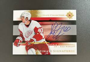 2005-06 Ultimate Collection NHL Henrik Zetterberg Red Wings Auto US-HZ ultimate Signatures Hockey 直書きサイン