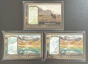 2022 UD Goodwin Champions National Parks Map Gold Bluffs Redwood /68 Beach Trail Glacier Bay /80 全3枚