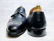 数回着【極美品】スコッチグレイン 高級 タッセルローファー 本革 レザー グッドイヤー製法 ビジネスシューズ 25.5cm 高級紳士靴 日本製_画像5
