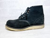 アメリカ製【美品】RED WING レッドウィング 高級 スエード ワークブーツ 8174 黒 ブラック US8D（約26cm）_画像4