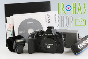 Olympus OM-D E-M1 Mirrorless Digital Camera + Flash FL-LM2 *Shutter Count:11830 #51917E1