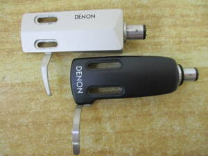 e10-4（DENON ヘッドシェル 2個セット）Head Shell デノン デンオン ターンテーブル 音響機器 オーディオ 動作未確認 現状品