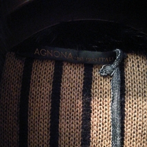 アニオナのミンクのファーのついたカシミアのコートです。 サイズはｍで黒色に茶色で新品です。_画像3