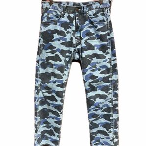 パンツ デニム ジーンズ COLOR CAMO DENIM PANTS M