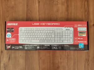 BUFFALO KEYBORD バッファロー　USB接続キーボード BSKBU02WH