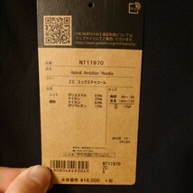 THE NORTH FACE ノースフェイス パーカー ハイブリッドアンビションフーディ Hybrid Ambition Hoodie NT11970 ブラック黒 S サイズ _画像6