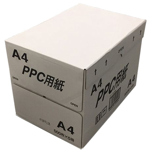 「日本製」コピー用紙　PPC用紙　普通紙　ノーブランド　白色度80　A4版　2500枚
