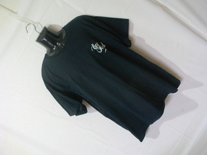 ssy8200 半袖 Tシャツ ブラック ■ 前後プリント ■ クルーネック カジュアル L-LLくらい