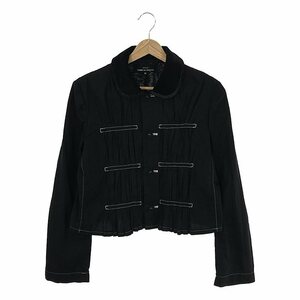 tricot COMME des GARCONS / トリココムデギャルソン | AD2007 | 丸襟 フロントギャザー ブラウス | M | ブラック | レディース