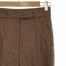 【新品】 Mame Kurogouchi / マメクロゴウチ | 2022AW | Melange Flannel Flared Trousers パンツ | 1 | ブラウン | レディース_画像2