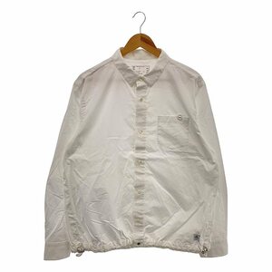 【美品】 sacai / サカイ | 2023SS | Thomas Mason S Cotton Poplin L/S Shirt トーマスメイソン ドローコードシャツ