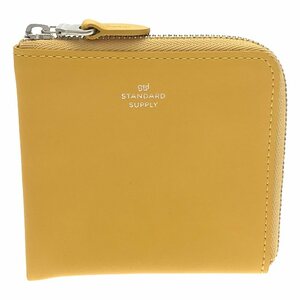 【美品】 STANDARD SUPPLY / スタンダードサプライ | L ZIP WALLET レザー エルジップ ウォレット | イエロー | レディース