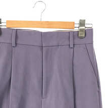 【美品】 6(ROKU) / ロク | KARSEY PANTS センタープレス タックパンツ lavender | 38 | ラベンダー_画像2