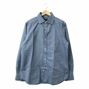 【新品】 ?NIGEL CABOURN / ナイジェルケーボン | BRITISH OFFICERS SHIRT ブリティッシュ オフィサーシャツ | 50 | ブルー | メンズ