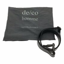 de/co homme / デコ オム | 2way ショルダー付き レザー トートバッグ | チャコールグレー系 | メンズ_画像8