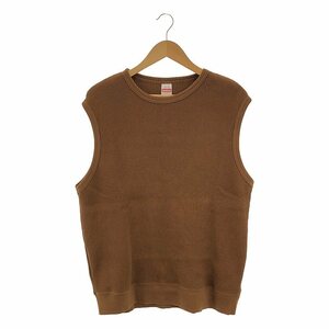 【美品】 Healthknit / ヘルスニット | Super Heavy Waffle Vest スーパーヘビーワッフル ベスト | L | ブラウン | メンズ