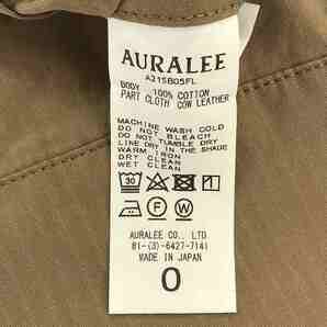 AURALEE / オーラリー | 2021SS | WASHED FINX RIPSTOP CHAMBRAY BIG BLOUSON ジャケット | 0 | ブラウン | レディースの画像7