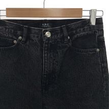 A.P.C. / アーペーセー | JEAN RUDIE カットオフデニムパンツ | 25 | ブラック | レディース_画像2